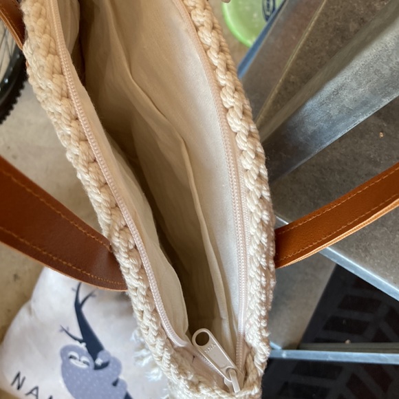 Macrame tote purse - Picture 3 of 4